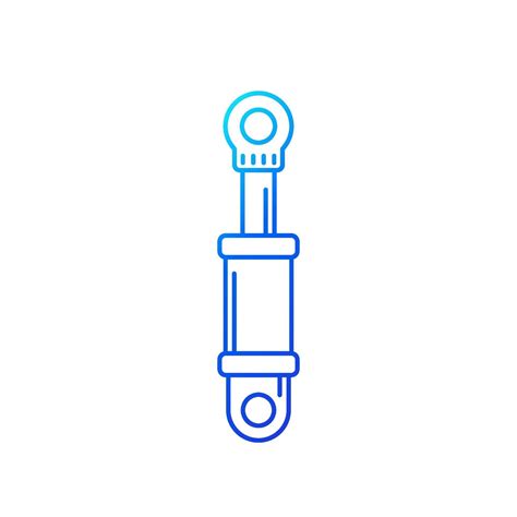 Hydraulic Cylinder Thin Line Icon 2237861 Vector Art At Vecteezy