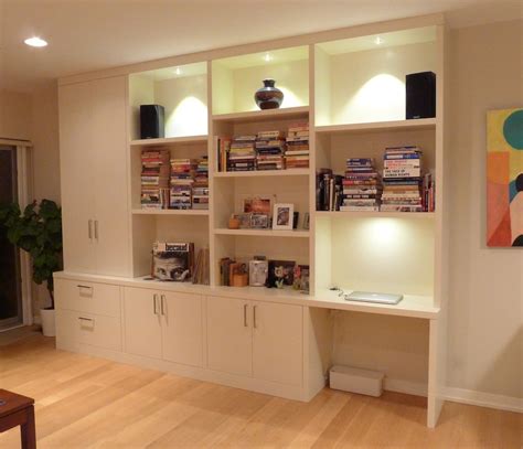 For this they are equipped with special brackets. Resemblance of Wall Unit with Desk: Smart Storage Solution ...