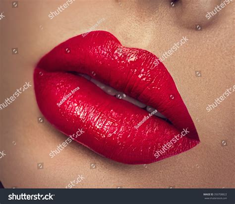 Sexy Lips Beauty Red Lips Makeup Foto Stock 350708822 Shutterstock