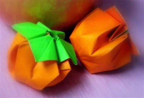 Origami Orange Fruit Easy Arts And Crafts Ideas