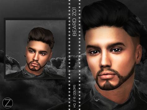 Sims 4 Facial Hair In 2021 Sims 4 Facial Beard No Mustache