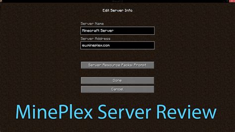 Mineplex Server Review Youtube