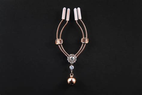 Sexy Labia Clamp Jewelry Pussy Clip Stretching Spreader Rose Gold Vulva Labia Jewelry For