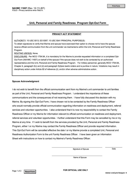 Navmc 11657 Form Fill Out And Sign Printable Pdf Template Signnow