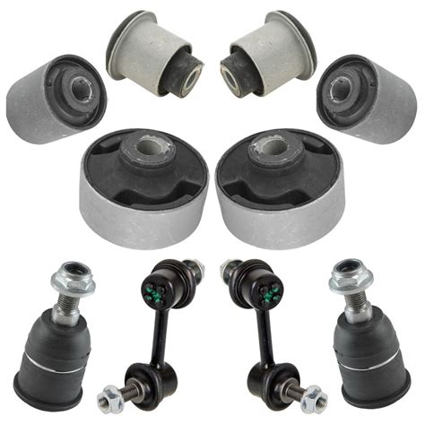10 Suspension Kit Control Arm Bushings Lower Ball Joints Sway Bar End
