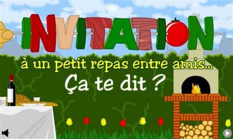 Le berger les (tondre) au début de l'été. Invitation à un petit repas entre amis | Cartes d ...