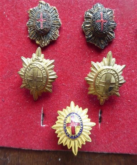 Coldstream Guards Officers Rank Badges For Sale In Separate Pairs