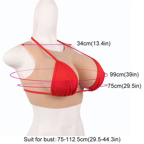 Knowu F Cup Sissy Boy Silicone Breastplate Body Tight Breast Suit