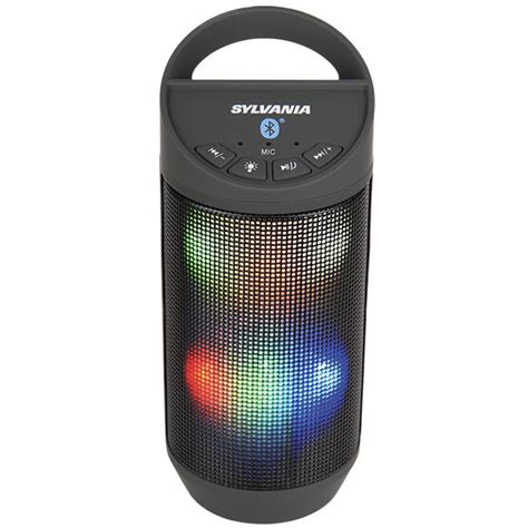 Sylvania Bluetooth Neon Light Speaker Black Sp606bt London Drugs