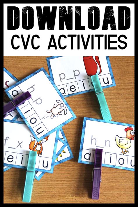 Download free cvc activities | Cvc activities, Word work activities, Google classroom activities