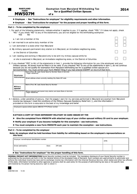 Maryland Fillable Tax Forms Printable Forms Free Online