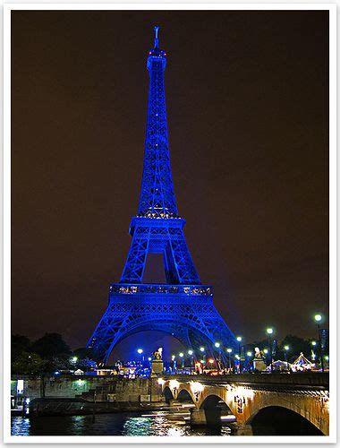 Blue Eiffel Tower Paris Eiffel Tower Paris At Night Paris Eiffel Tower