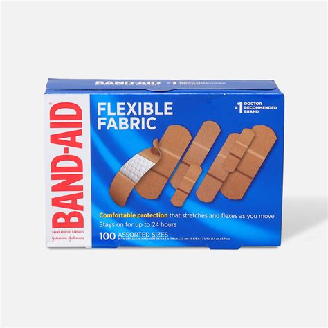 Band Aid Flexible Fabric Adhesive Bandages Assorted Sizes