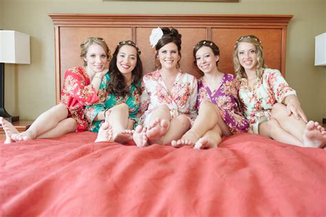 Bridesmaids Getting Ready Floral Robes