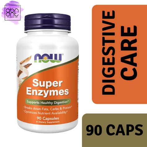 Now Super Enzymes 180 Capsules Supports Healthy Digestion Lazada Ph