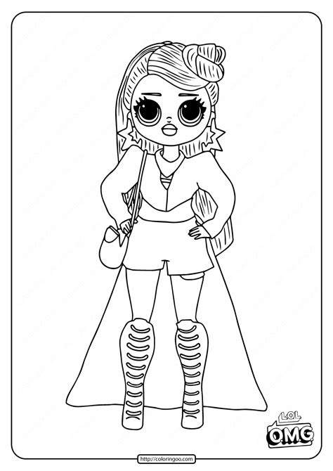 Omg Fashion Doll Miss Independent Coloring Page Free Printable