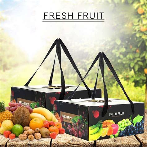 Wholesale Fruit T Packaging Box Peach Grape Portable Corrugated