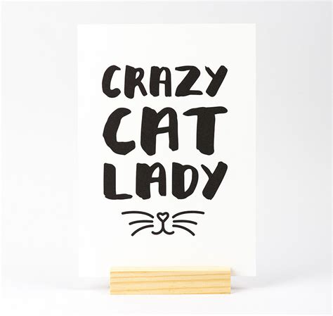 Crazy Cat Lady Print Dot Creates