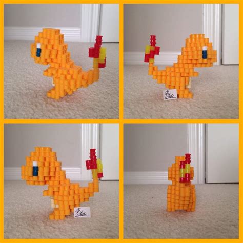 Perler Beads 3d Charmander Pokémon Amino