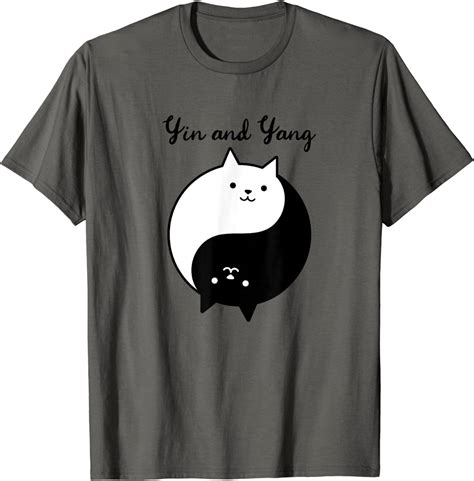 Yin And Yang Cats T Shirt Clothing Shoes And Jewelry