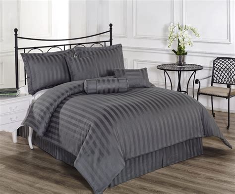 The washing process created unique softness, relaxed and a little tousled, casual appearance. Grey Bedding and Matching Curtains - Ease Bedding with Style