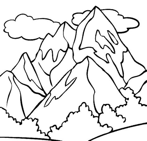 37+ mountain range coloring pages for printing and coloring. Mountain Peak Coloring Page - Free Printable Coloring ...