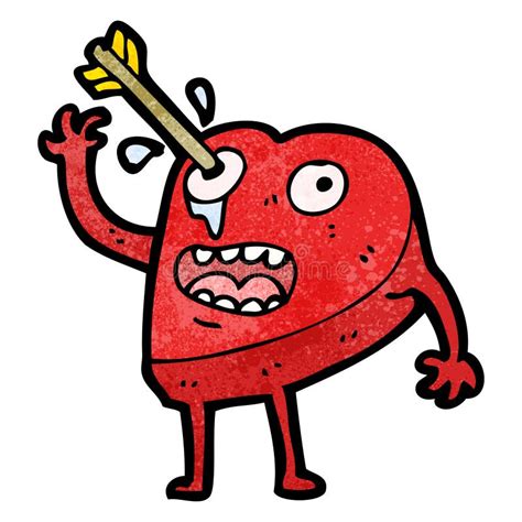 Love Struck Heart Cartoon Stock Illustration Illustration Of Heart