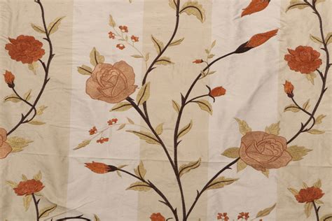 125 Yards Grey Watkins Ajita Embroidered Silk Drapery Fabric In Tan