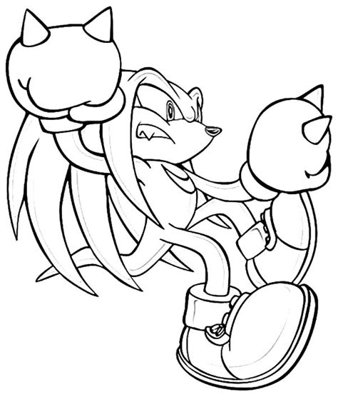 Knuckles Slips Away Coloring Pages - Download & Print Online Coloring Pages for Free | Color Nimbus