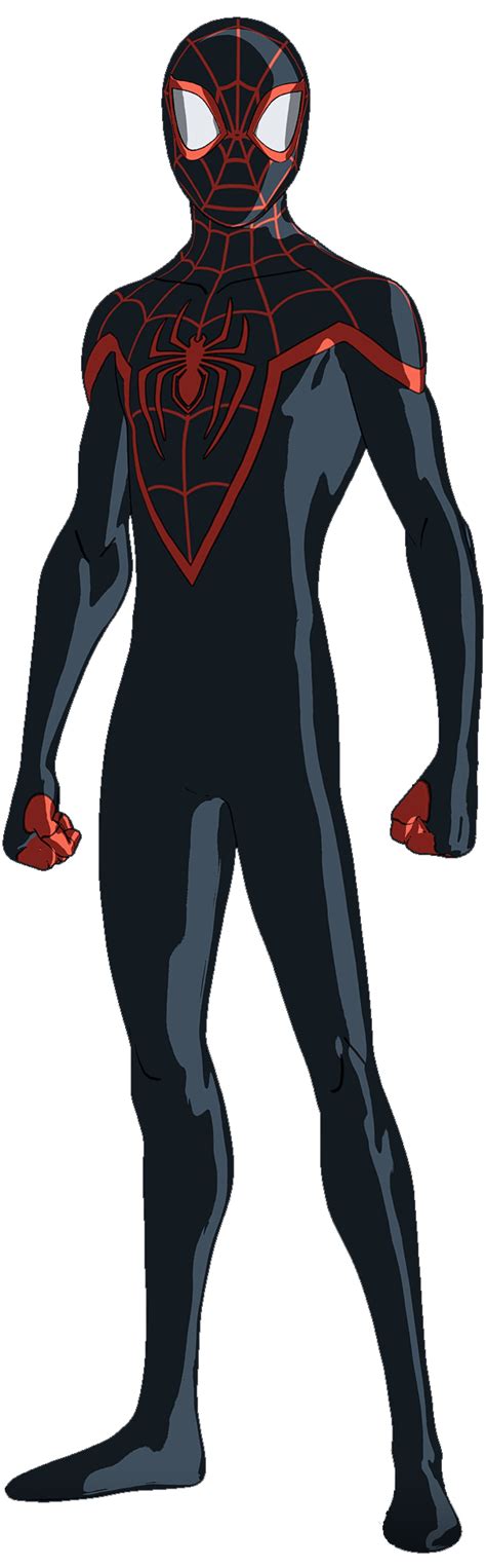 Animated Suit Miles Morales Spiderman Spiderman Drawing Miles Spiderman