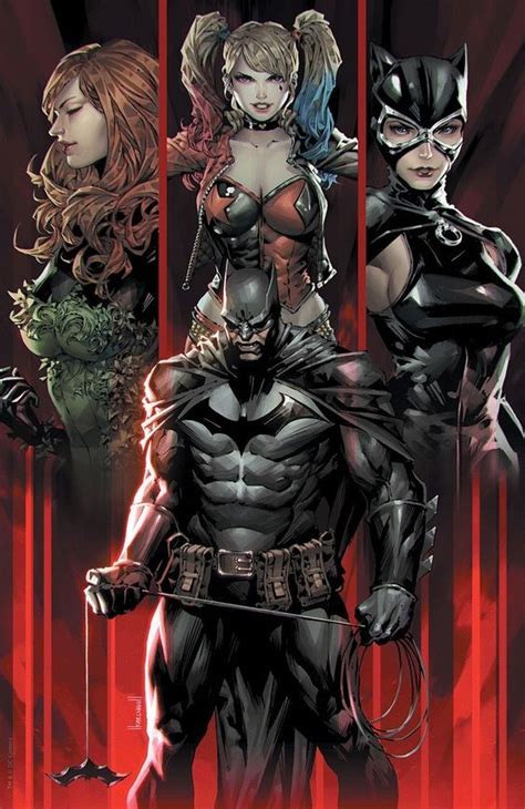 Batman And The Gotham City Sirens Batman And Catwoman Dc Comics