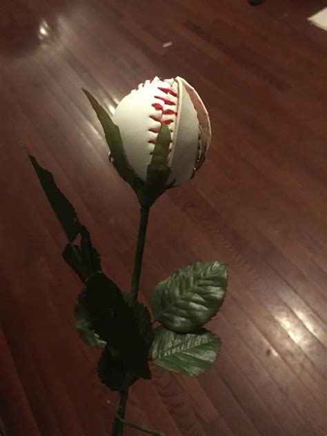 Baseball Roses Baseball Flowers Made From Real Baseballs Great For