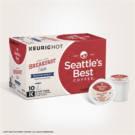 Seattles Best Coffee Breakfast Blend Medium Roast K Cup Pods 10 Count Pack Of 6 Coffee