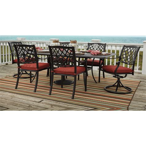 Wayside furniture is a local furniture store, serving the akron, cleveland, canton, medina, youngstown, ohio area. Ashley Signature Design Tanglevale Outdoor Dining Table Set | Dunk & Bright Furniture | Outdoor ...
