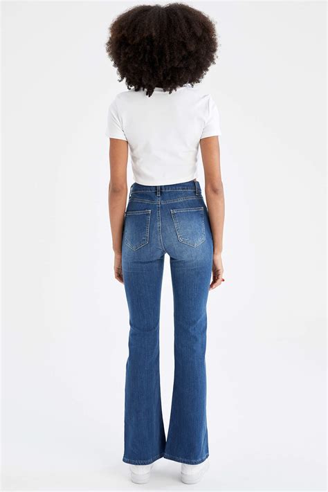 Blue Women Extra Long Fit Culotte Jeans 2403654 Defacto