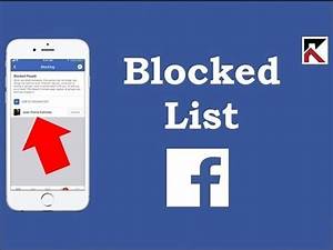 How To View Your Blocked List On Facebook Watchpaidvideos Com