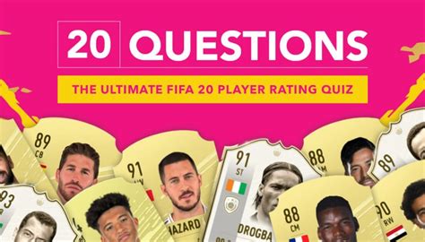The Ultimate Fifa 20 Player Rating Quiz