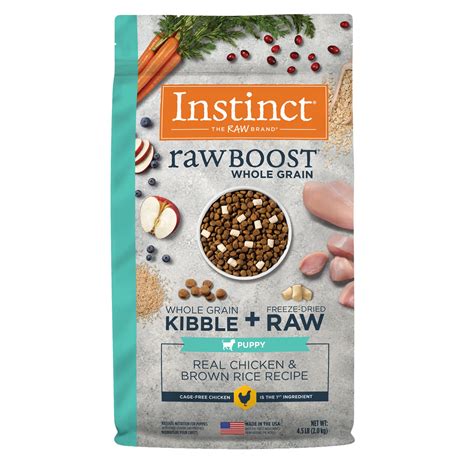Instinct Raw Boost Puppy Whole Grain Real Chicken And Brown Rice Recipe