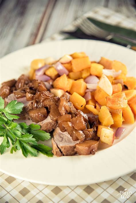 If you take the time to brine your pork loin, you'll end up with a moist and flavorful piece of meat that you can use in a multitude of not only are you repurposing the leftover pork, but you'll also have extra soup you can eat for lunch the next day. Pork Tenderloin With Pears And Roasted Butternut Squash ...