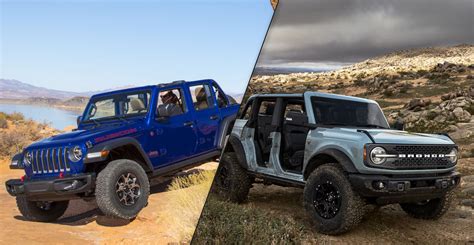 2021 Ford Bronco Interior Dimensions Vs Jeep Wrangler
