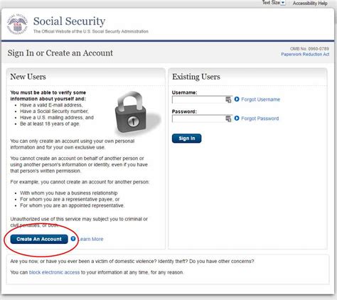 My Social Security Creating Your Social Security Online Account
