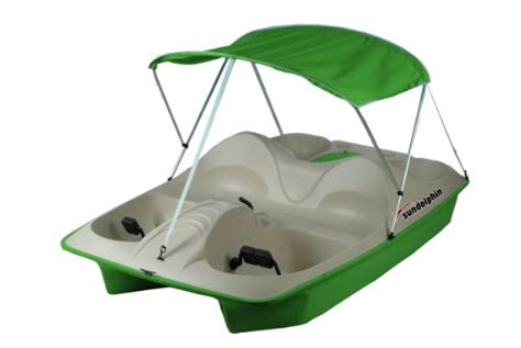 The sun dolphin pedal boat in blue has seating for five passengers and is equipped with a matching blue canopy to protect riders from the sun. Top 10 Best Fishing Boats for Great Lakes in 2020 Reviews ...