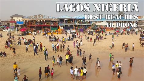 Lagos Nigeria Best Of Sundays In The Most Famous Lagosian Local Beaches 4k Ultra Hd Drone