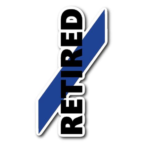 Retired Police Officer Sticker Thinbluelineheroes