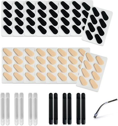 Buy 64 Pairs Eyeglass Nose Pads 6 Pairs Soft Silicone Eyeglass Ear Cushions Retainer Foam Self