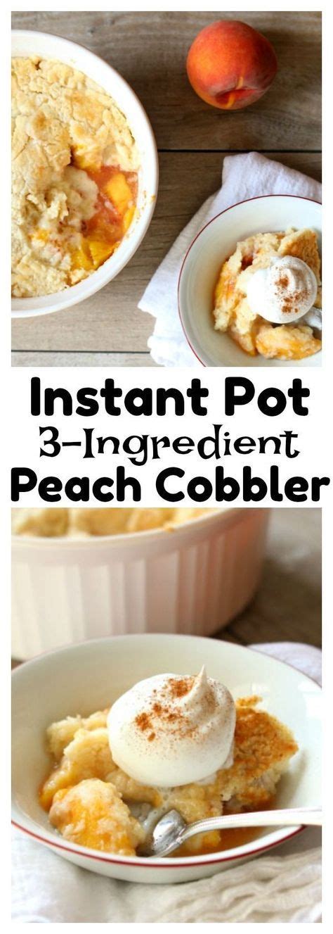 Toss everything together well until the fruit is coated in the sugar and cornstarch. Instant Pot 3-Ingredient Peach Cobbler (plus video) - 365 ...