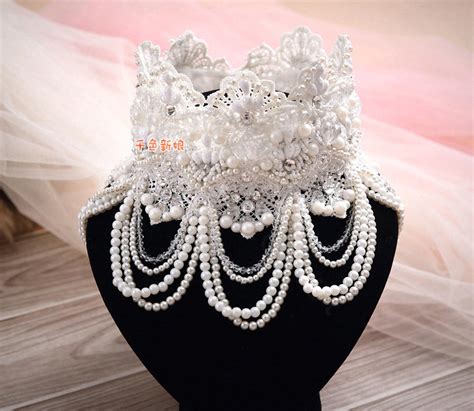 Buy Wholesale Luxury Pearl Rhinestones Crystal Lace Flower Tassel