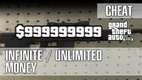 Be warned that using cheats may cause unintended side effects, disable achievements, and/or hinder game progress. Grand Theft Auto 5 / GTA 5 - Infinite / Unlimited Money Cheat, No Trick Cheat/Hack - YouTube