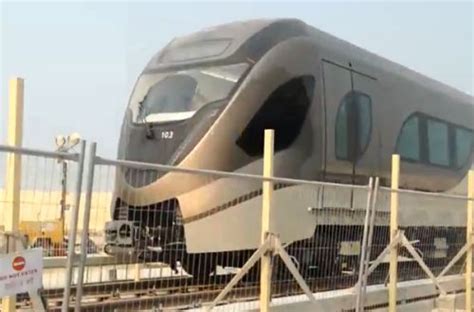 Doha Metro Trains Begin Testing In Qatar Doha Qatar Metro Trains Train