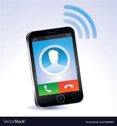 Mobile Phone Calling Royalty Free Vector Image